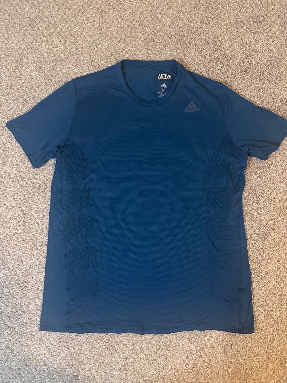 Mens Size Medium Blue Adidas Running Shirt